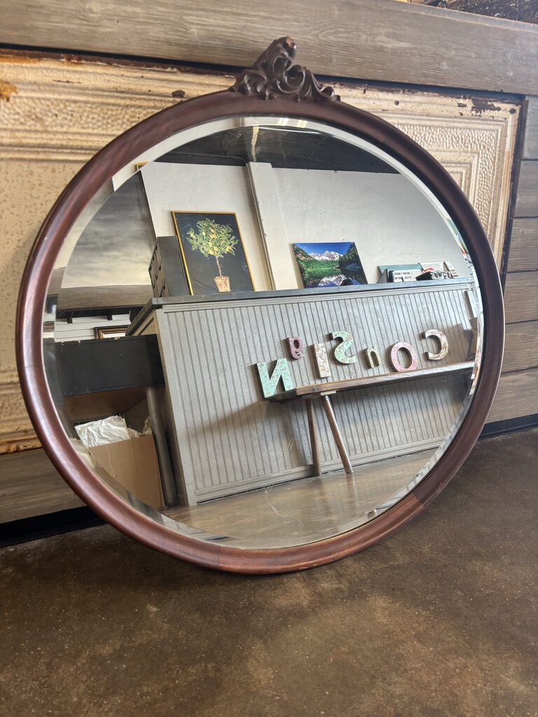 Vintage Oval Mirror 36"