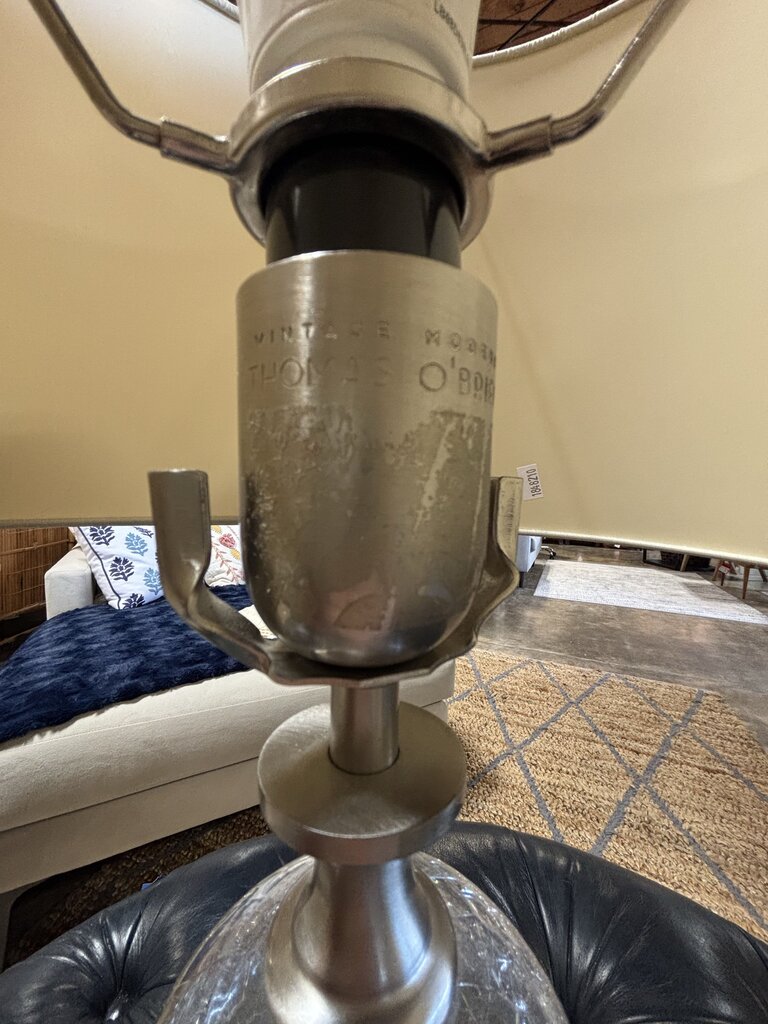 Thomas O'Brien Crackled Glass Globe Base Lamp