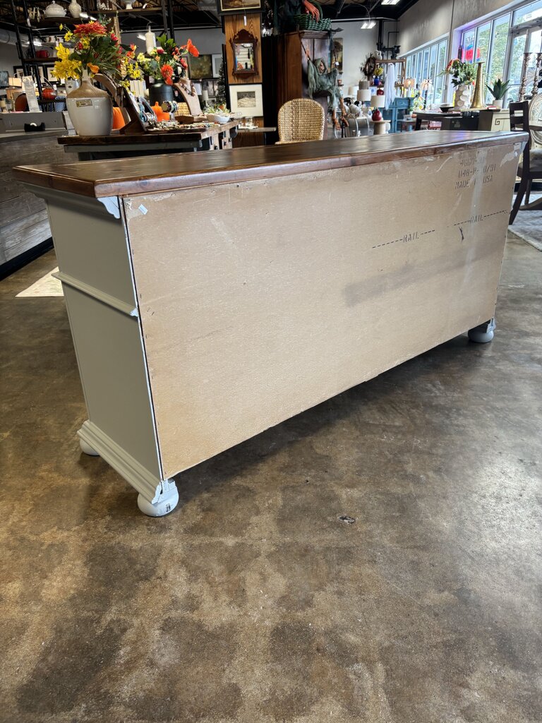 Painted 7 Drawer Dresser 70 X 19 X 34