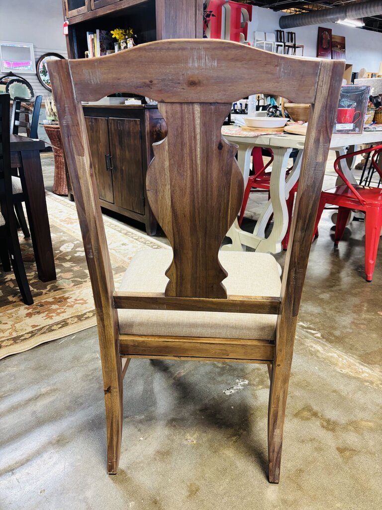Pierced Splat Back Side Chairs Set 4
