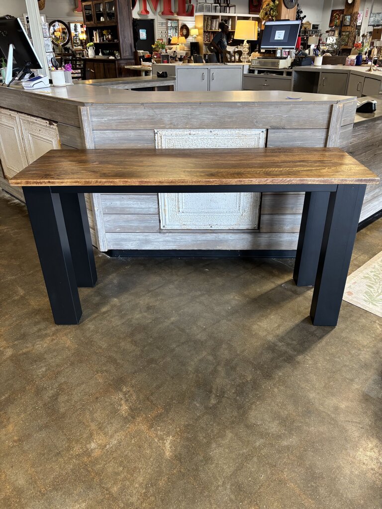Painted Wood Console/Bar Table 58.25 X 20.25 X 30.5