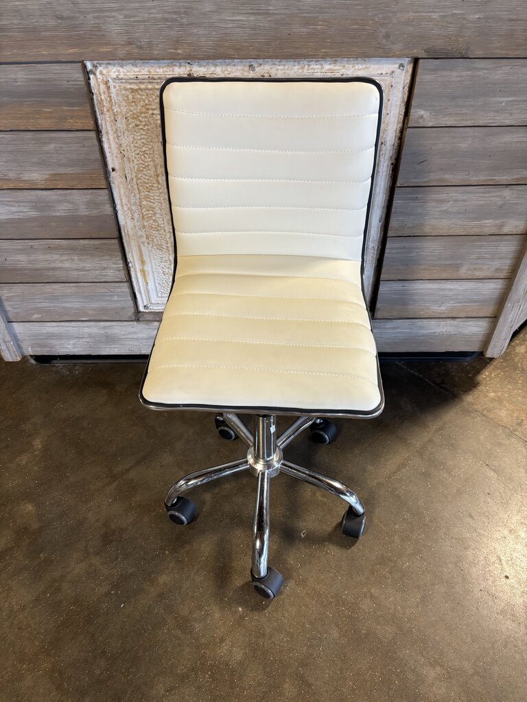 Faux Leather Adjustable Rolling Desk Chair