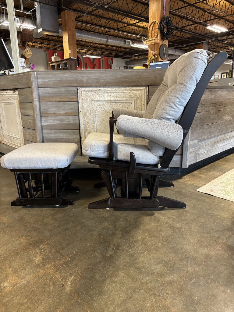 Glider Rocker with Ottoman