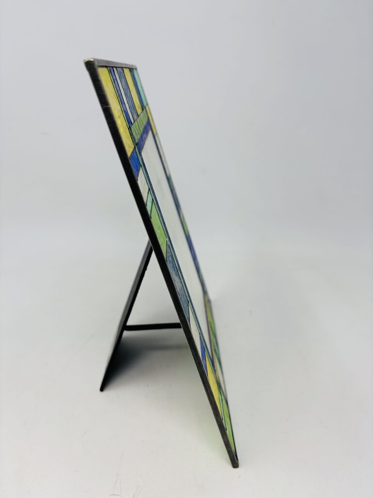 5" x 7" Art Deco Style Faux Stained Glass Picture Frame