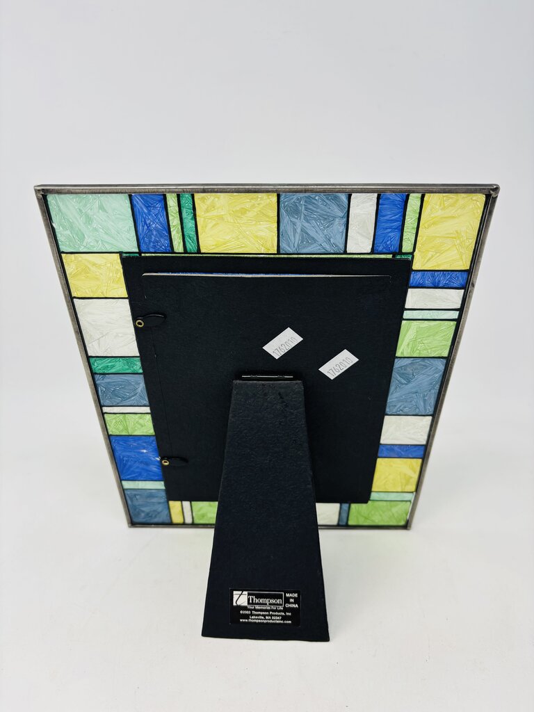 5" x 7" Art Deco Style Faux Stained Glass Picture Frame