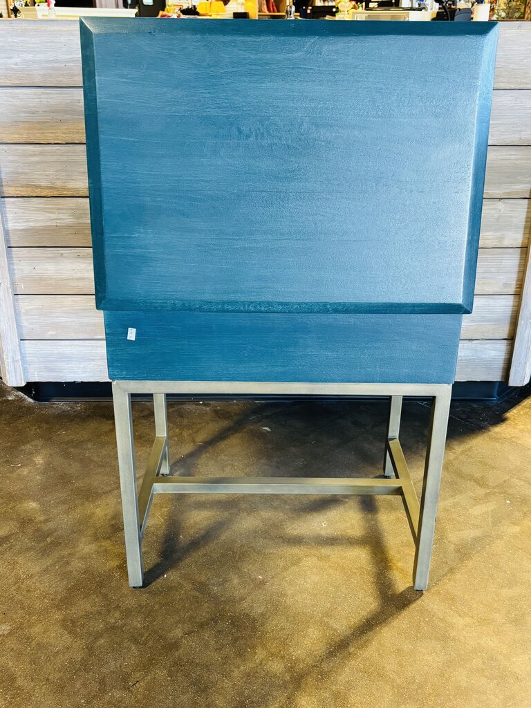Wood/Metal Storage Side Table 22 X 16 X 24