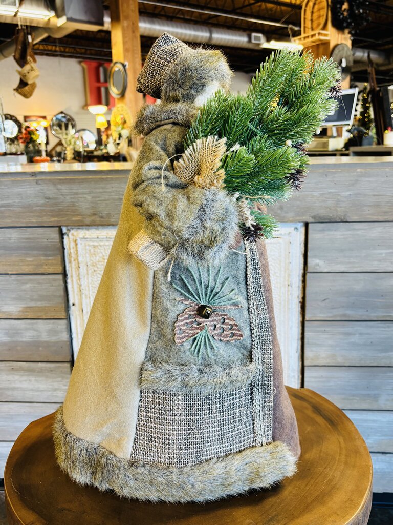 Rustic Woodland Santa Figure/Tree Topper