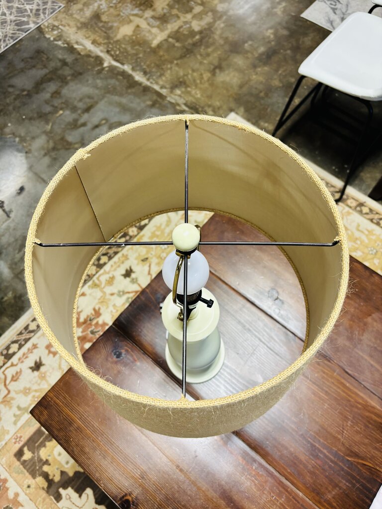 Burlap Shade Accent Lamp