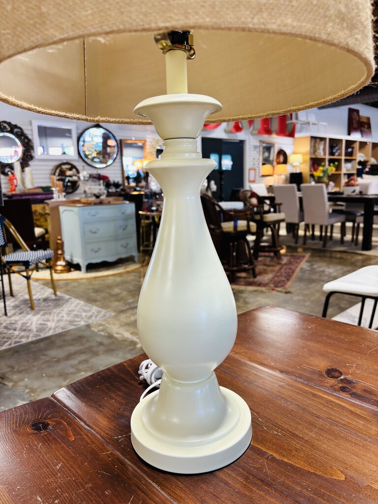 Burlap Shade Accent Lamp