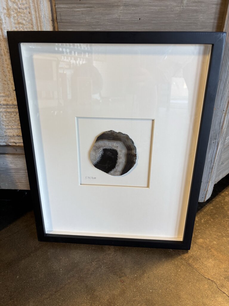 Framed Stone Slice Numbered 16.25 X 20.25