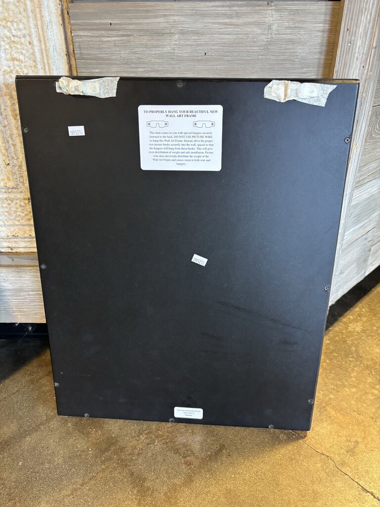 Framed Stone Slice Numbered 16.25 X 20.25