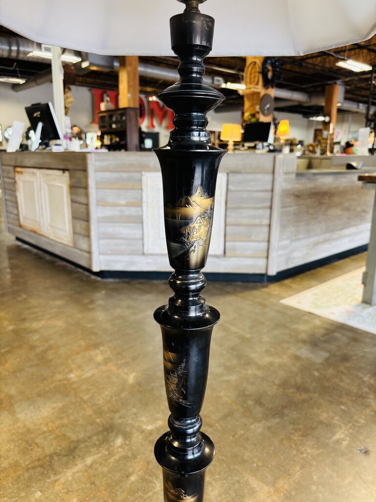 Chinoiserie Oriental Design Metal Floor Lamp