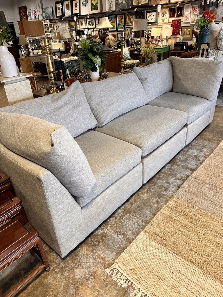 Heather Gray Upholstered Sofa