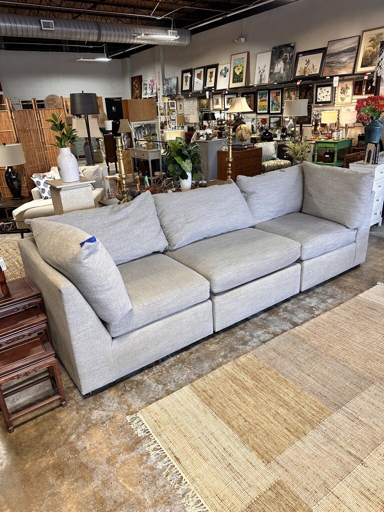 Heather Gray Upholstered Sofa
