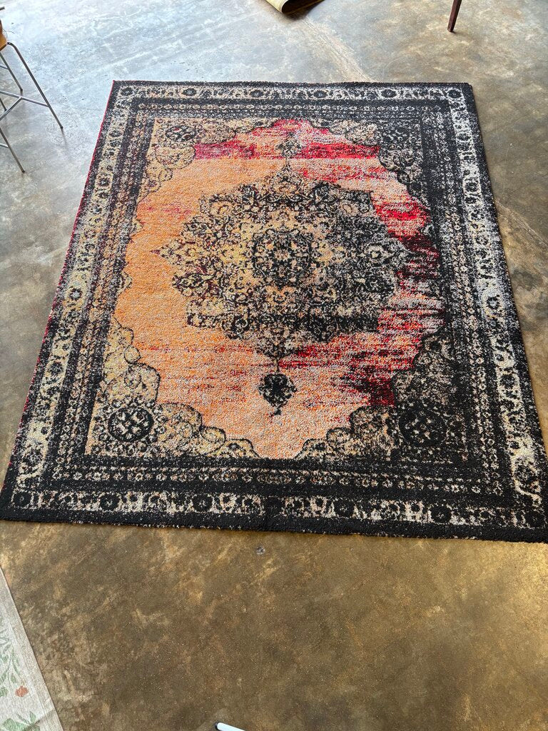 Aiza Antique Medallion Rug 7.10 X 9.10