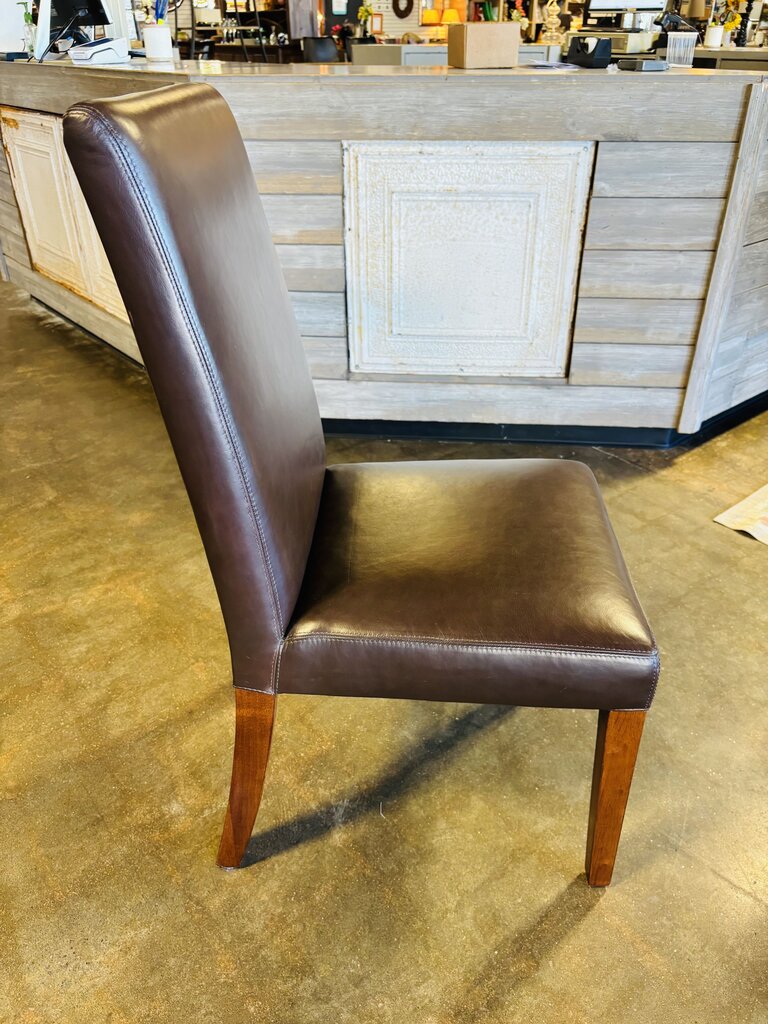 Brown Leather Desk Chair