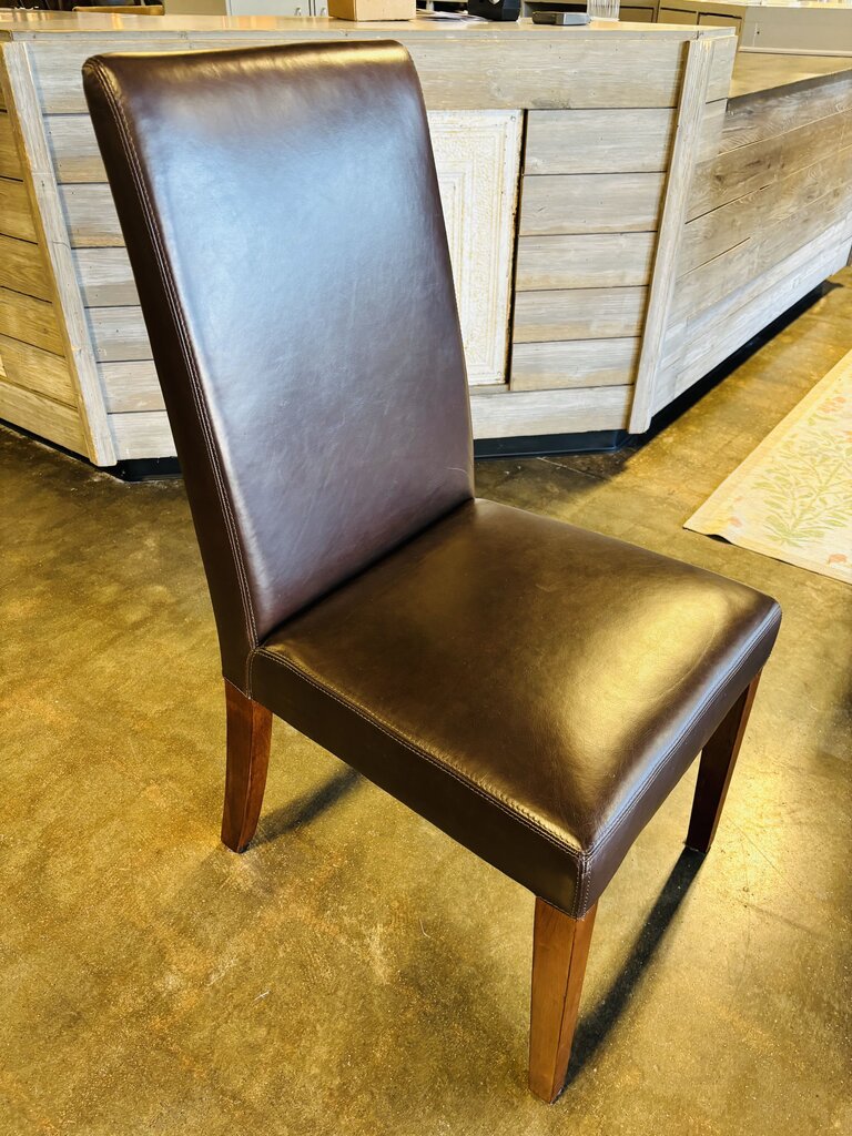 Brown Leather Desk Chair