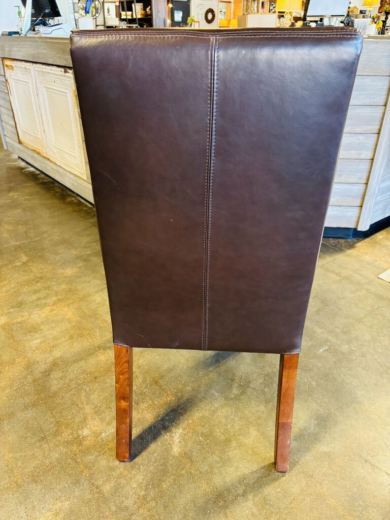 Brown Leather Desk Chair