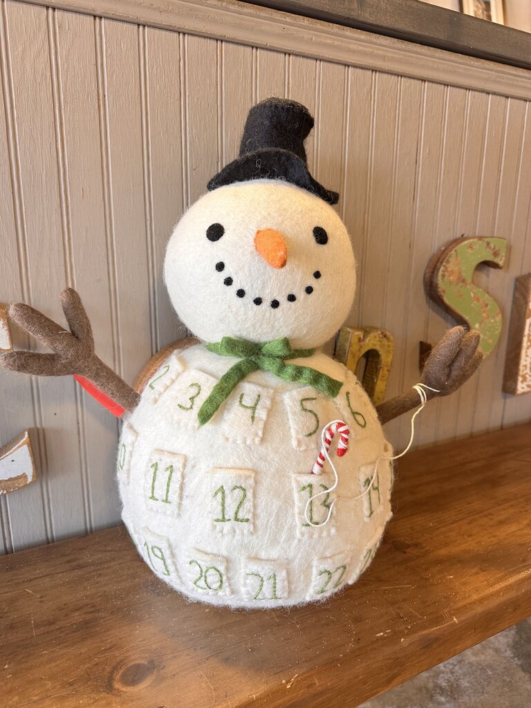 Felted Advent Calander Snowman