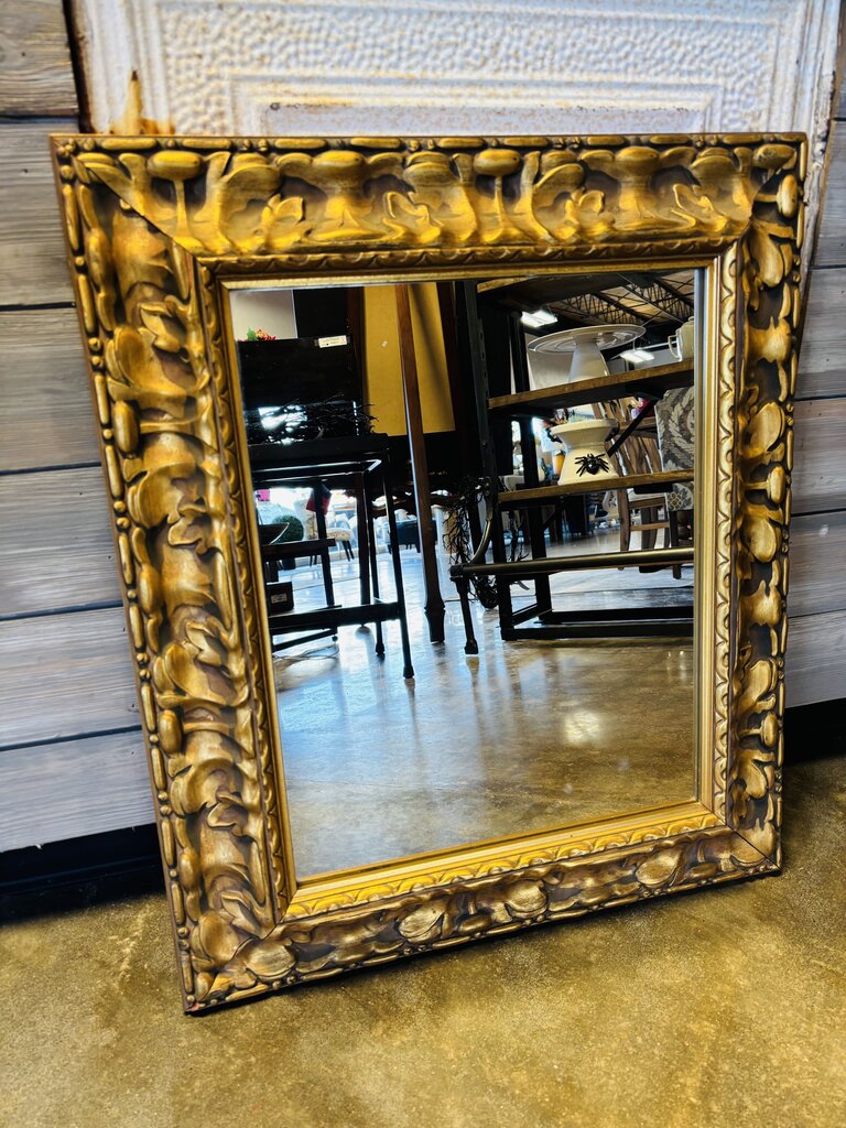 Heavy Gold Framed Mirror