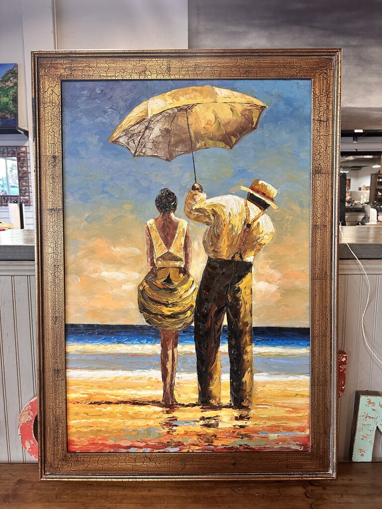 Original Painting Man & Umbrella