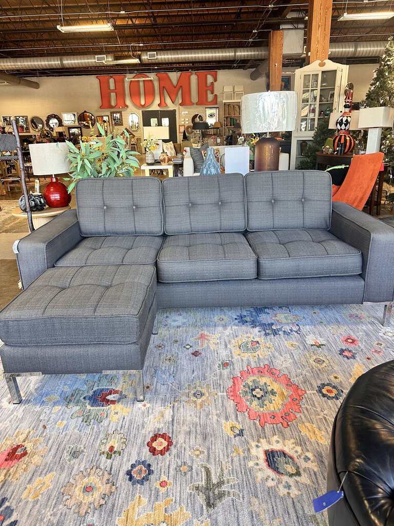 Soft Tufted Sofa & Ottoman