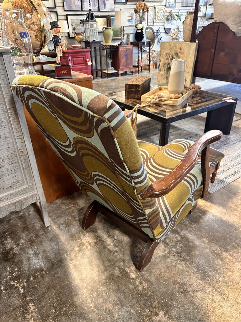 Antique Rocker & Ottoman