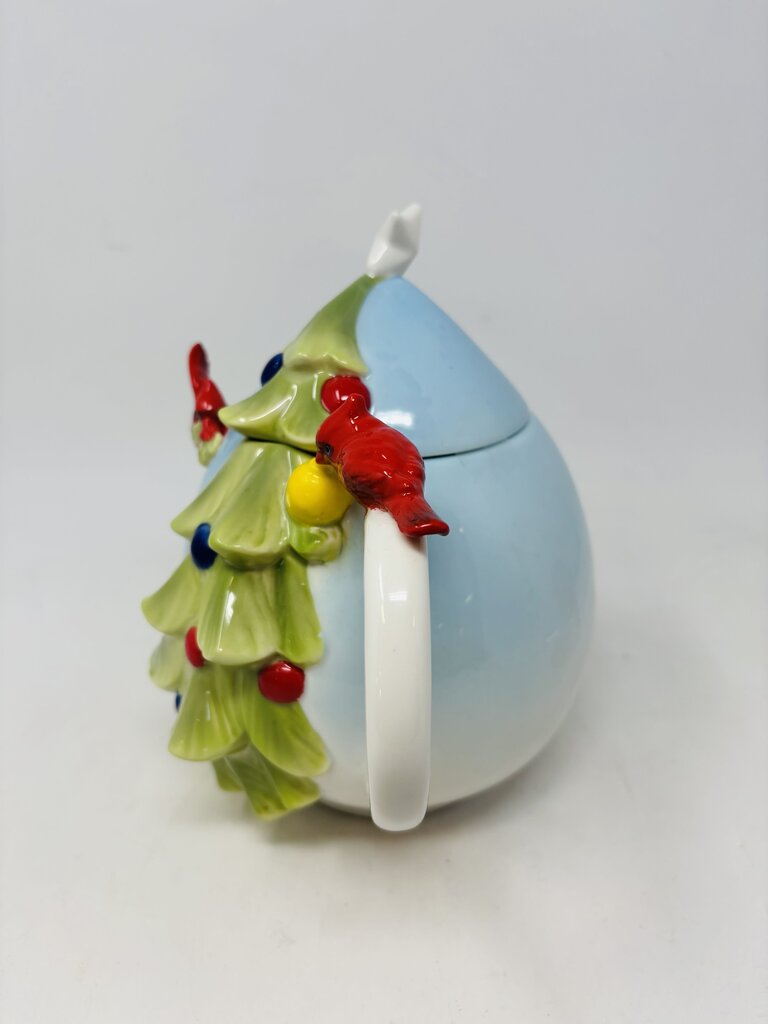 Pier 1 Red Birds With Tree Tea Pot