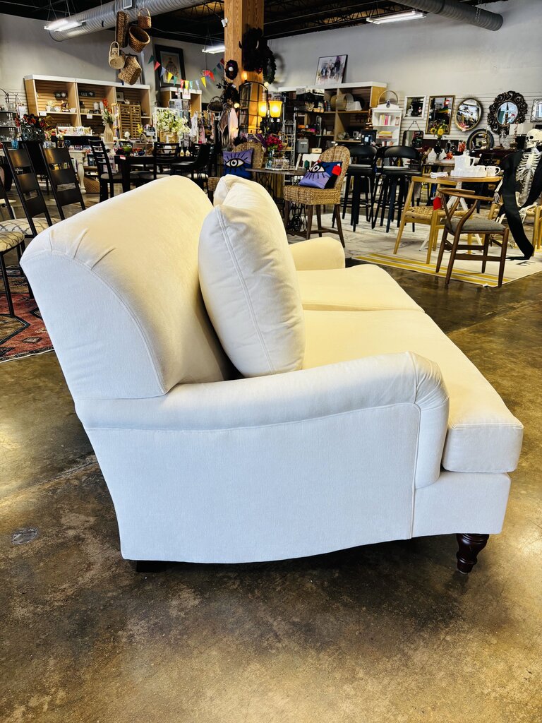 Rustic Chenille Sofa 6 FT