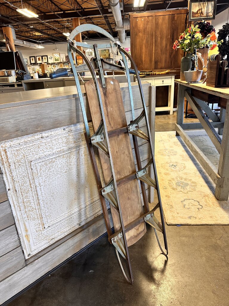 Vintage Garton Silver Streak Snow Sled