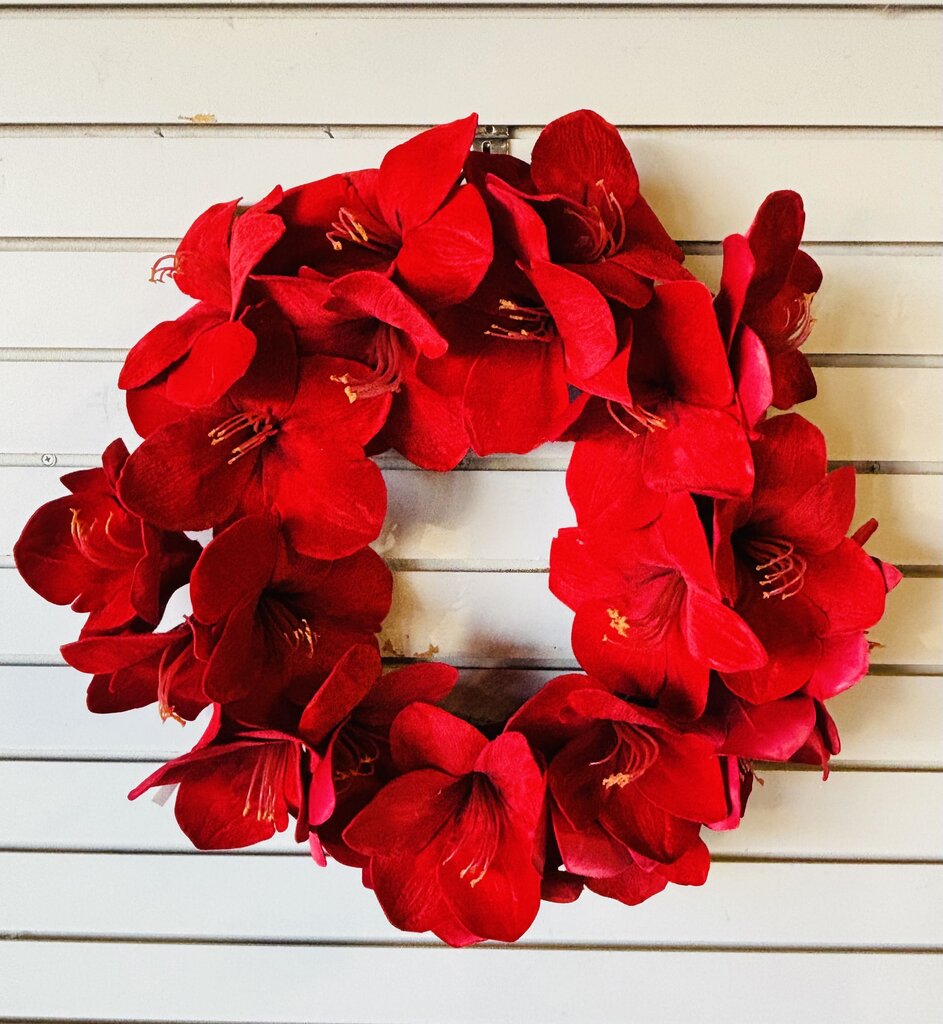 Red Floral Wreath