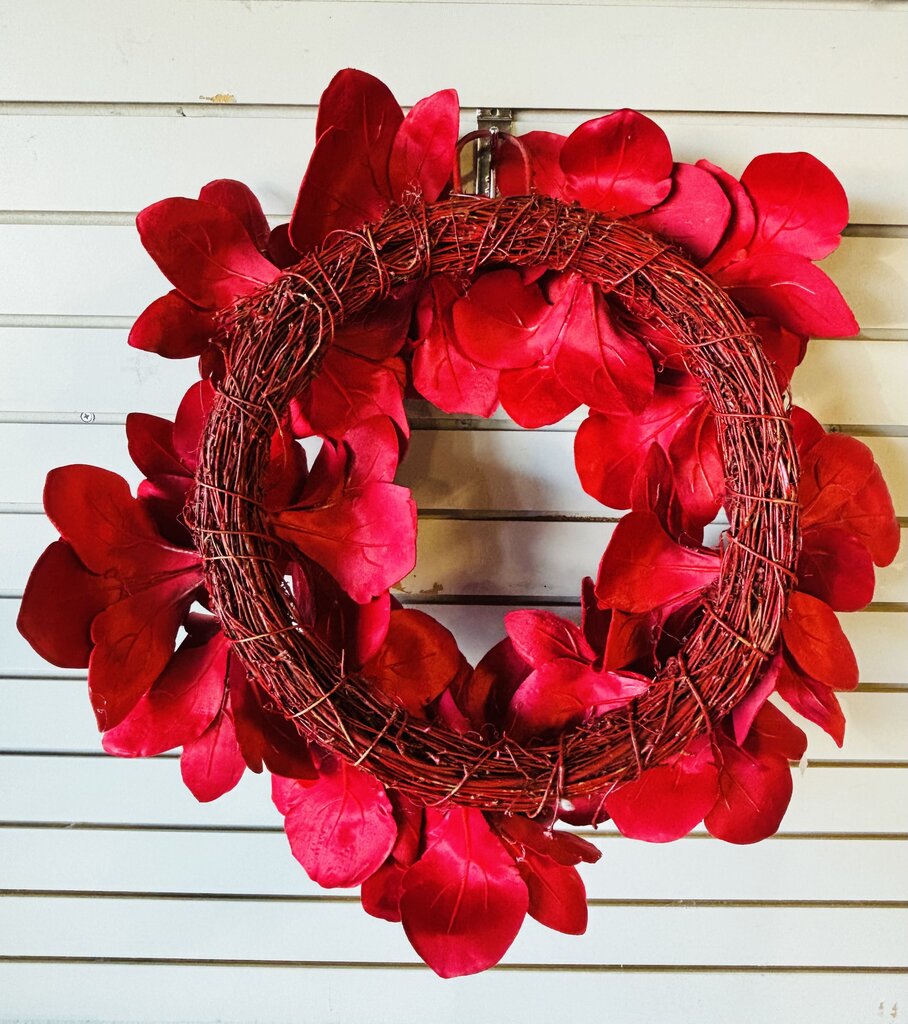 Red Floral Wreath
