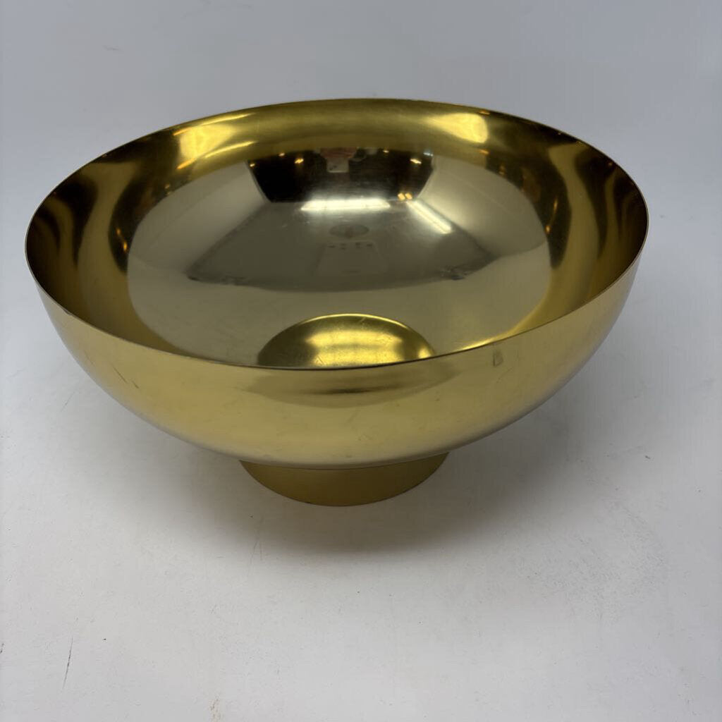 Metal Round Footed Bowl