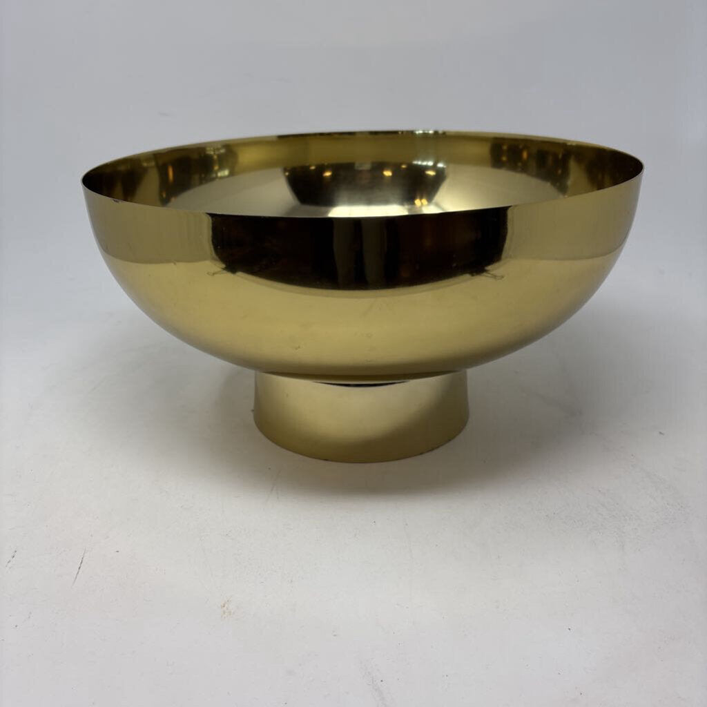 Metal Round Footed Bowl
