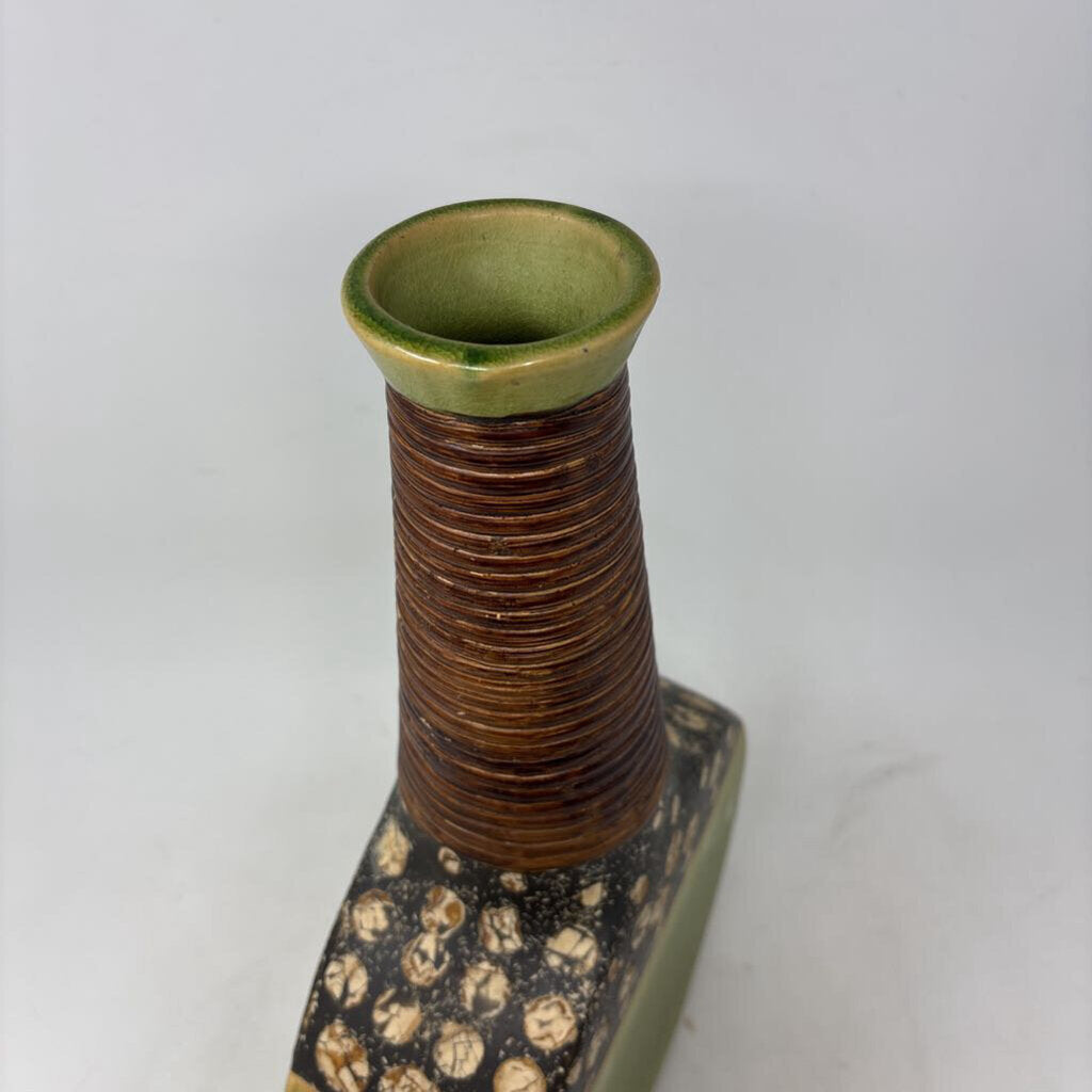 Faux Rope Wrapped Vase