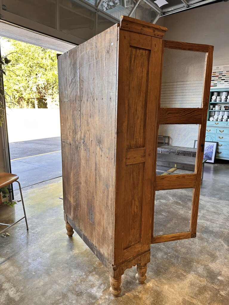 Vintage Wood Cabinet 40 x 14 x 72