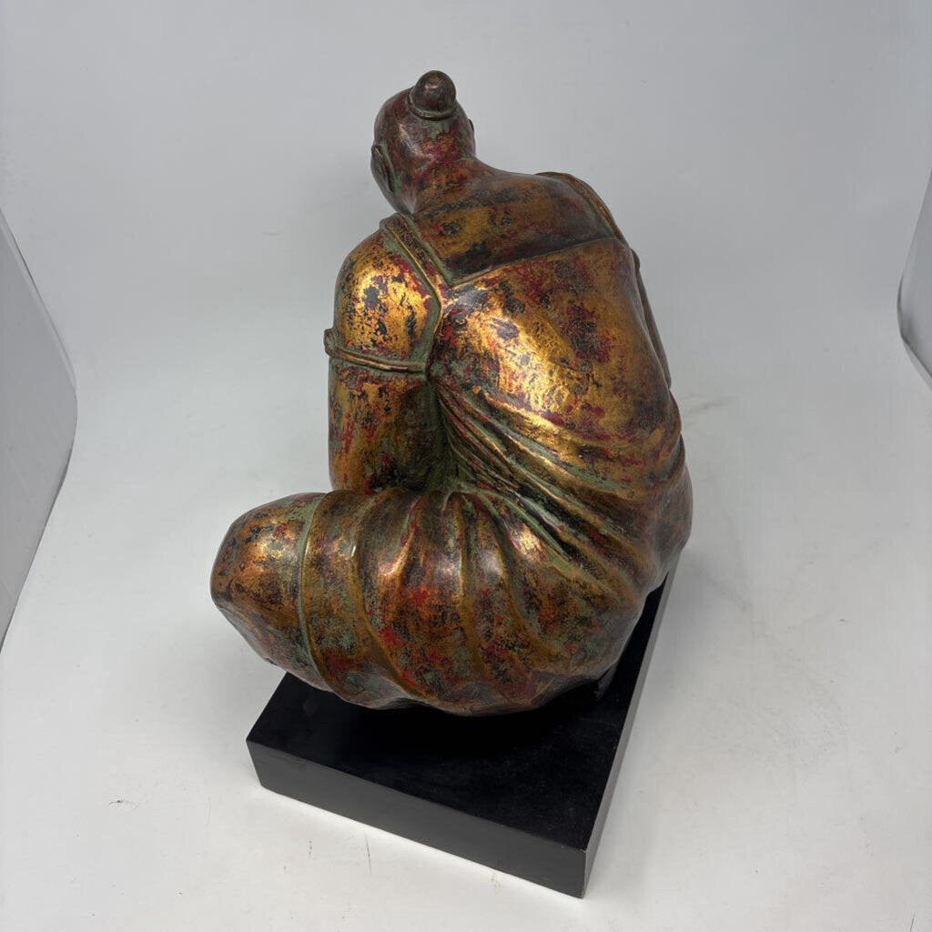 Crouching Female Figure On Base