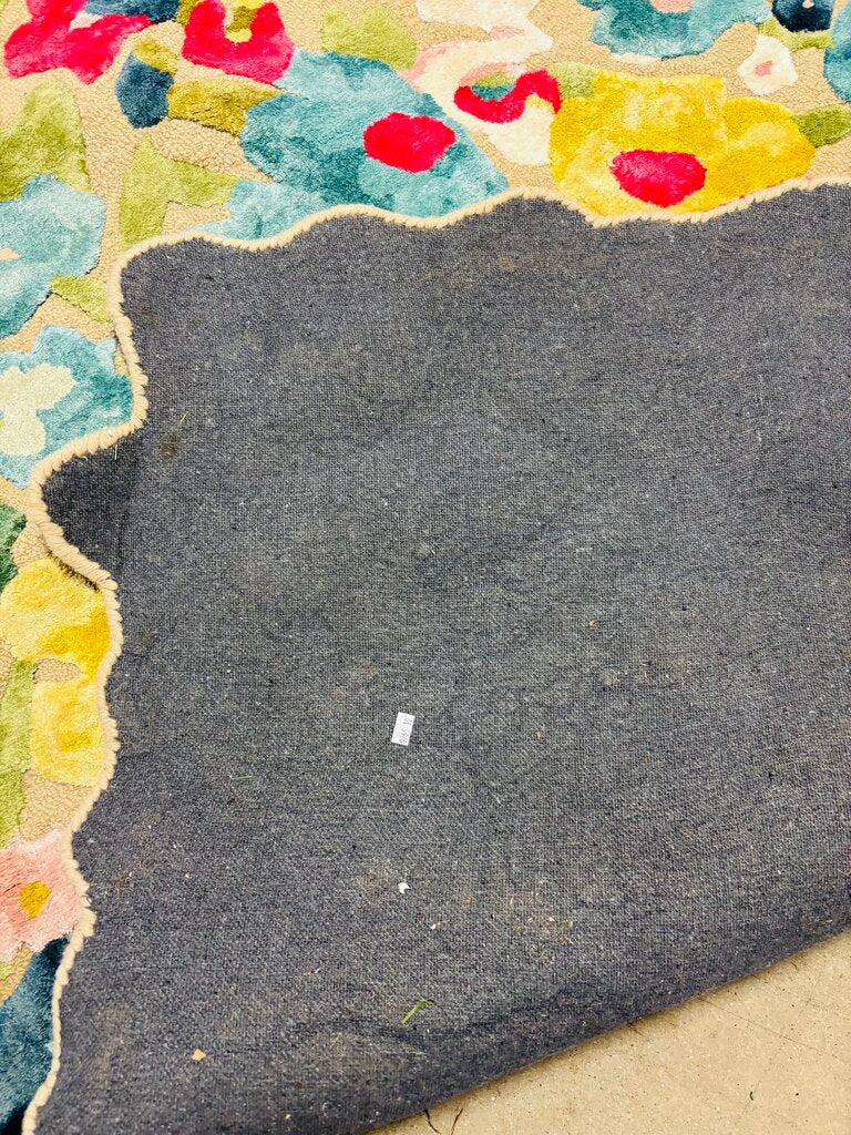 Cassia Hand Tufted Wool Floral Rug 5 X 8