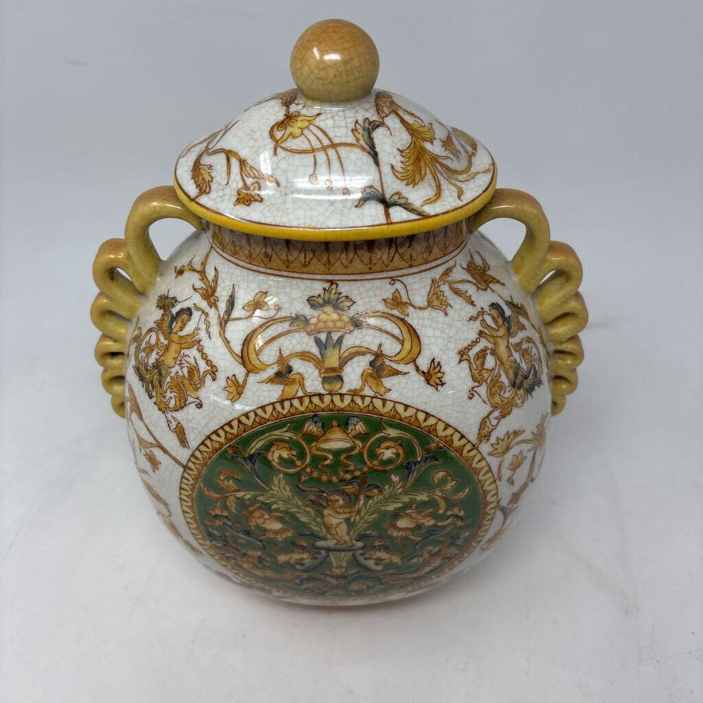 Ceramic Lidded Ginger Jar/Urn