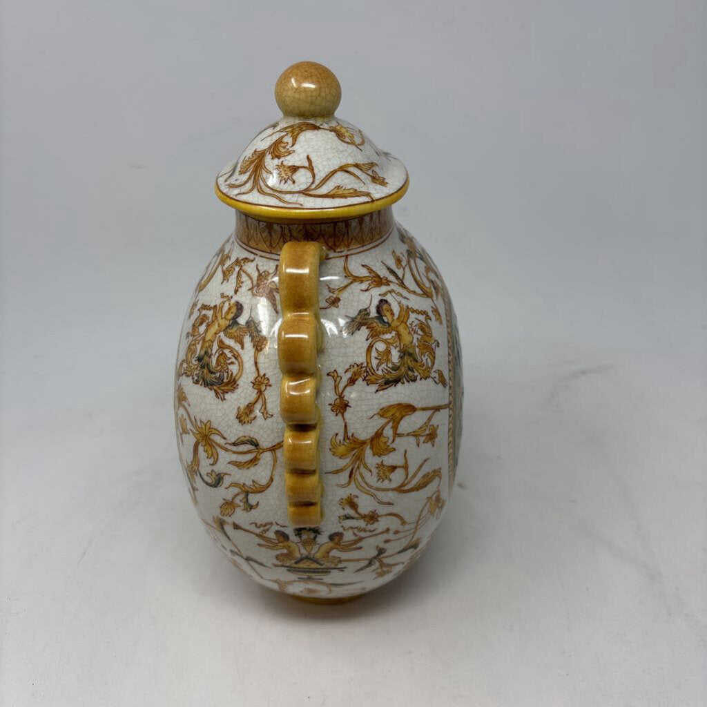 Ceramic Lidded Ginger Jar/Urn
