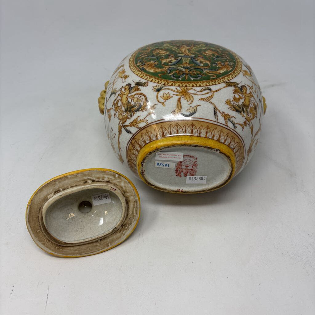 Ceramic Lidded Ginger Jar/Urn