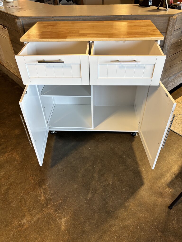 Rolling Kitchen Cabinet 37 X 18 X 37.5