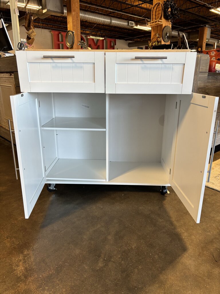 Rolling Kitchen Cabinet 37 X 18 X 37.5