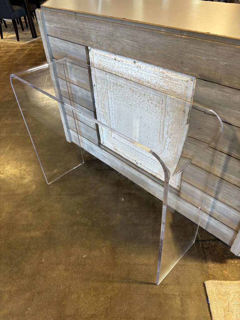 Acrylic Waterfall Console 38 X 12 X 30