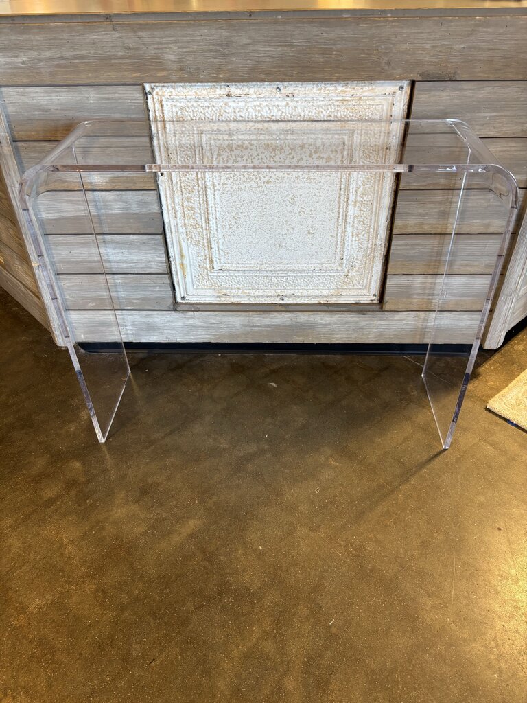 Acrylic Waterfall Console 38 X 12 X 30