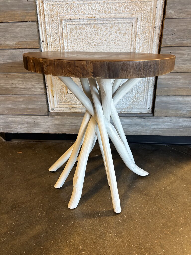 Wood Top Accent Table with Multi Legs