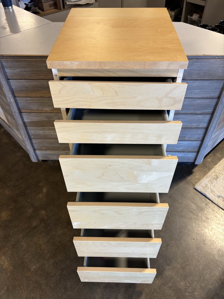 6 Drawer Tall Cabinet 16 X 19 x 48.5