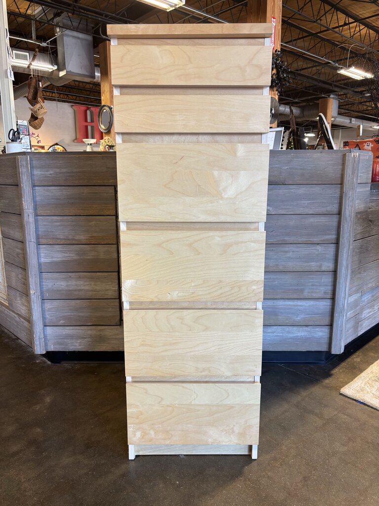 6 Drawer Tall Cabinet 16 X 19 x 48.5