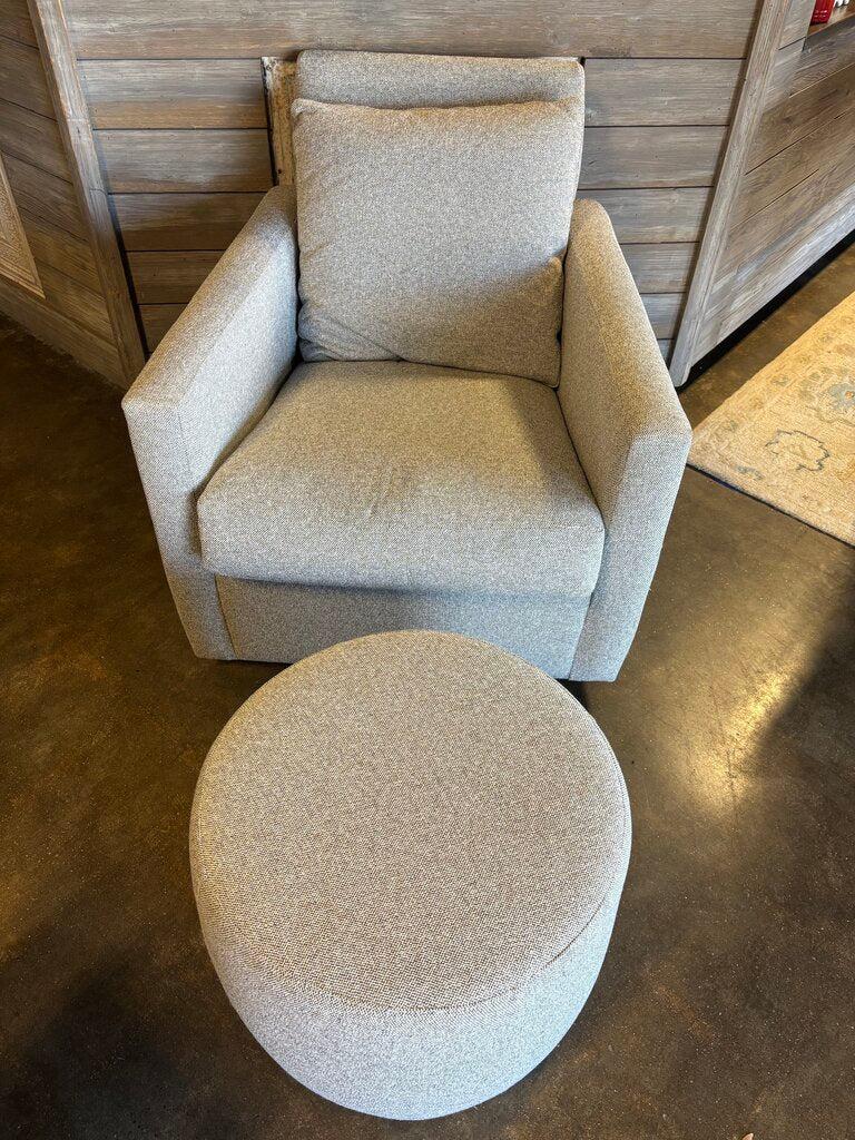Ward Tatum Club Chair & Ottoman