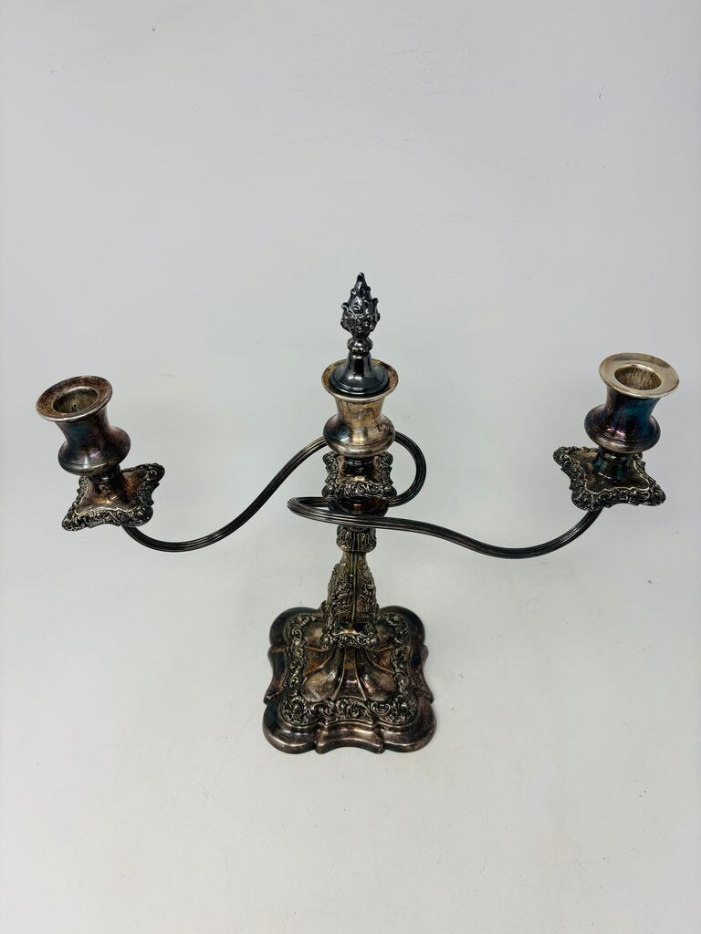 Vintage Ornate 3 Light Candelabra